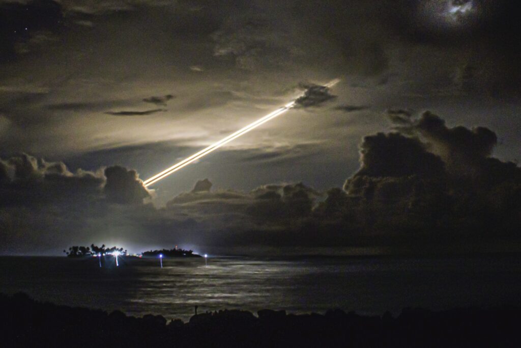 The reentry of an unarmed Minuteman III ICBM