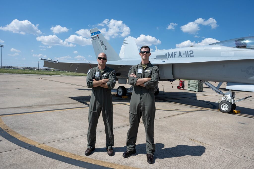 The two Marine Hornet pilots that helped with the rescue