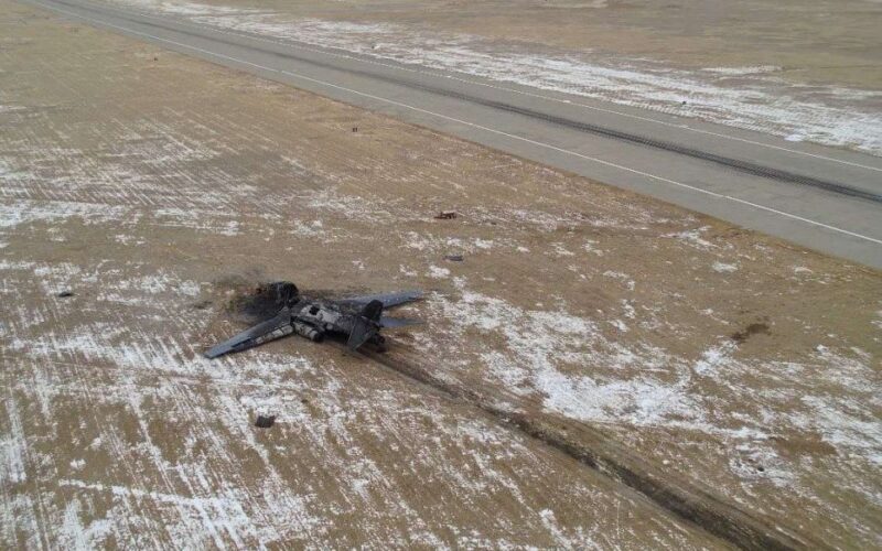 USAF B-1B Lancer strategic bomber crash