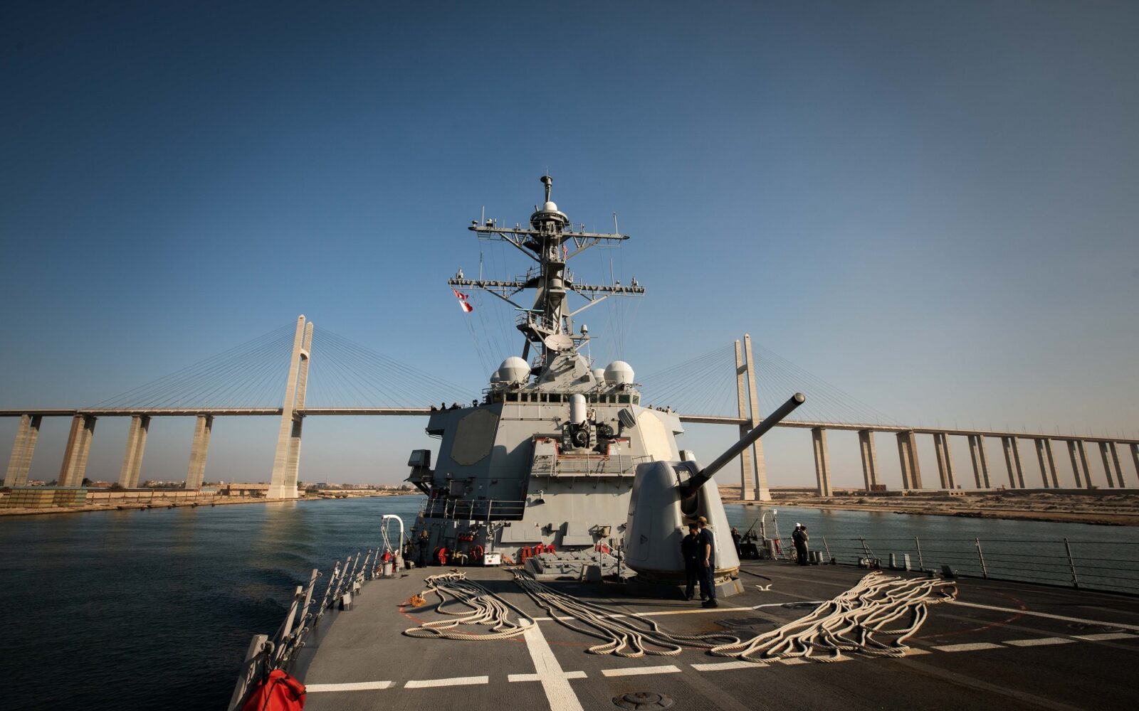 USS Carney intercepts Houthi missiles and drones