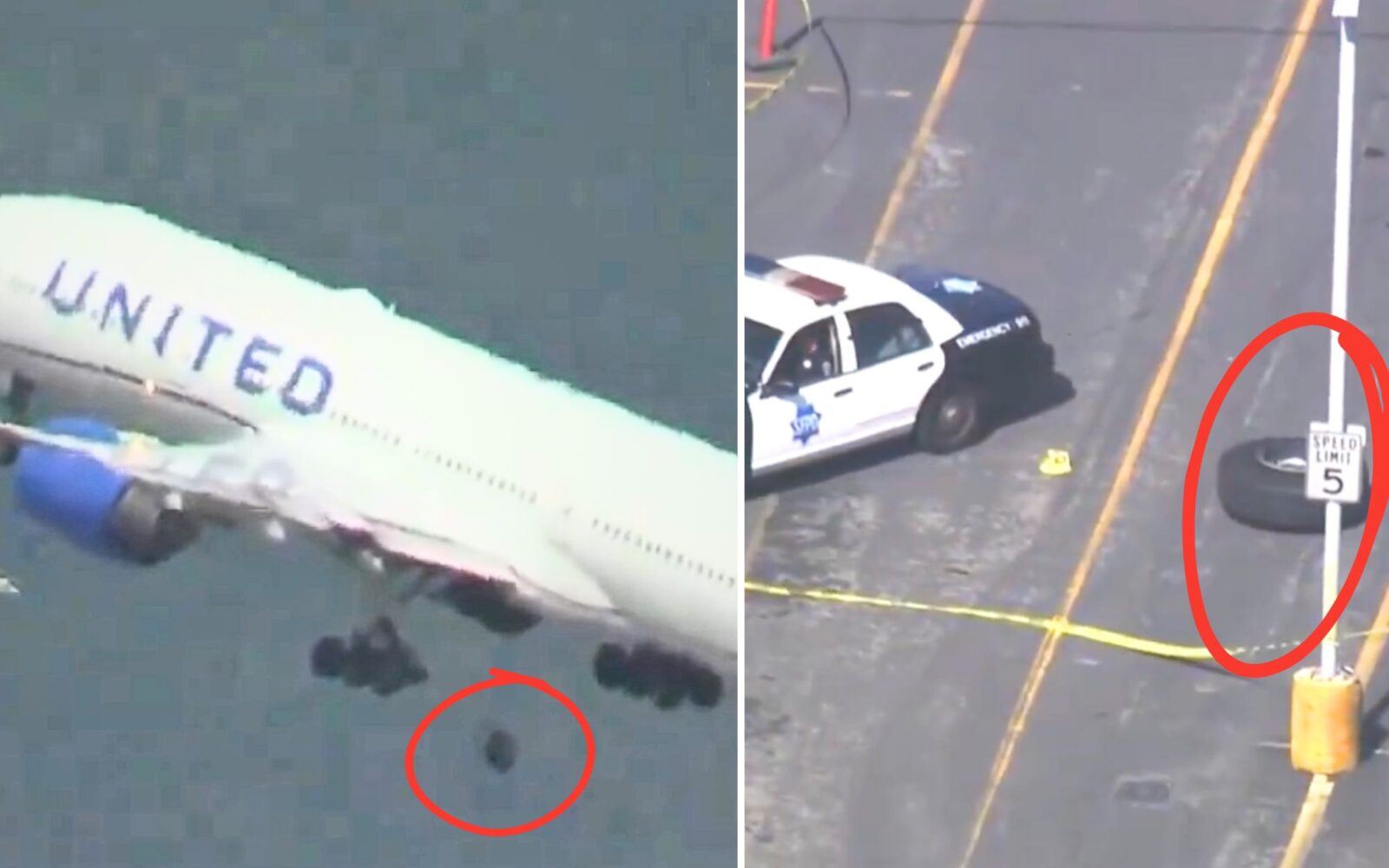 Video captures tire falling off United B777 after takeoff - AeroTime