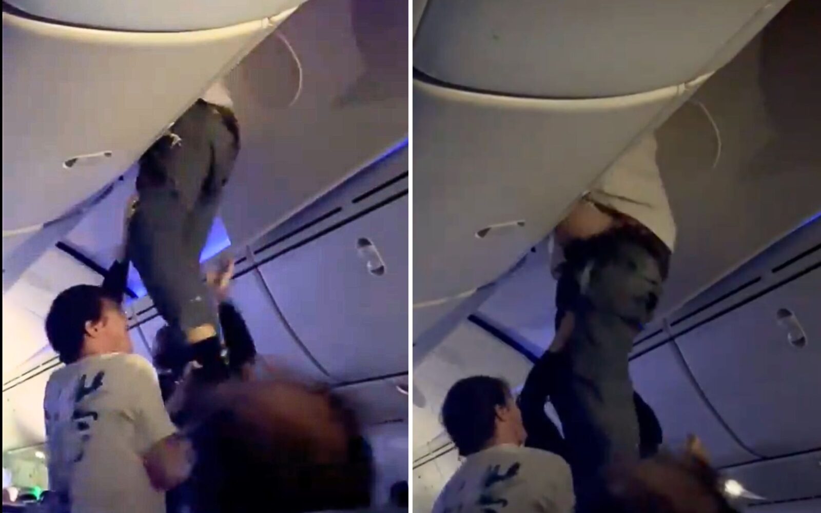 Pax stuck in overhead locker after severe turbulence: video - AeroTime