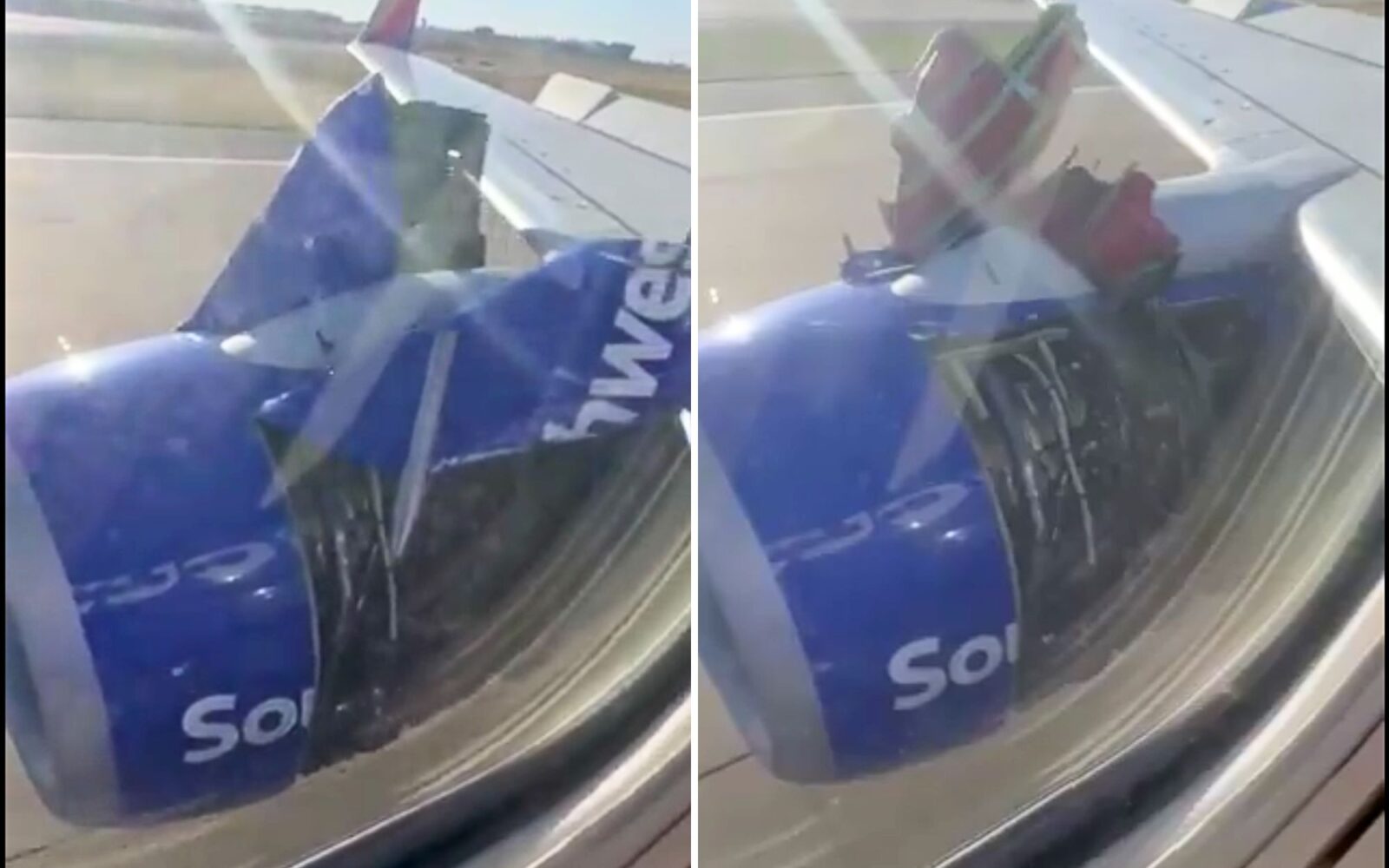 Southwest B737 engine cover rips off during takeoff: video - AeroTime