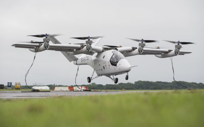 Vertical Aerospace eVTOL tethered flight