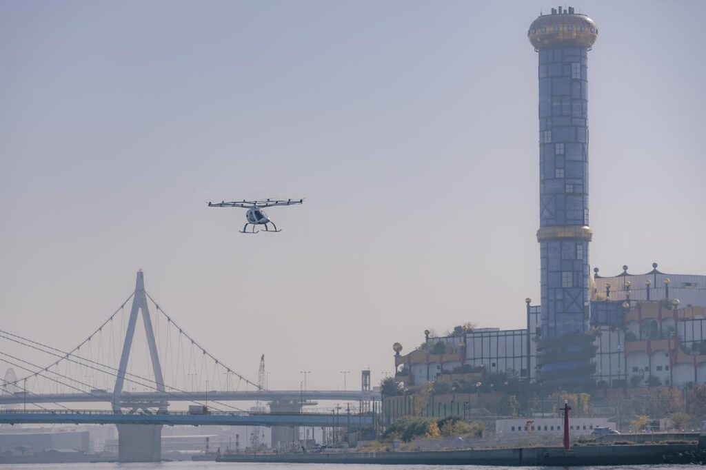 Volocopter eVTOL 2X at Osaka Heliport japan