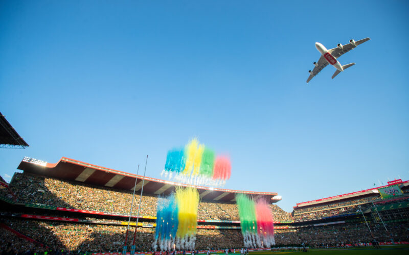 Airbus A380 flypast