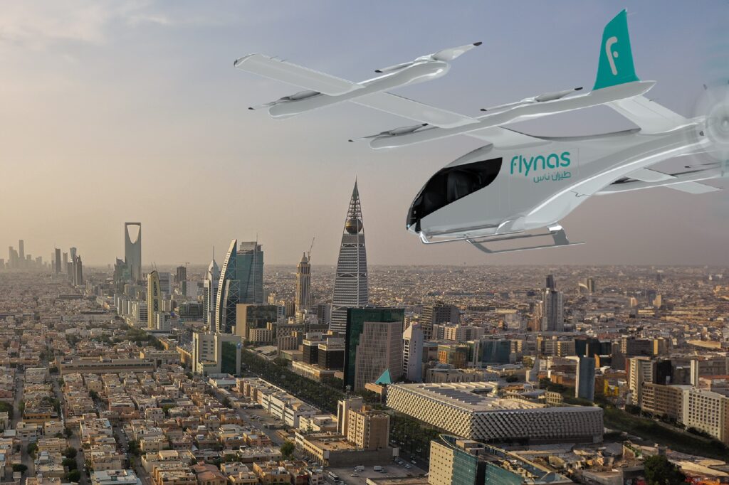 flynas Eve Air mobility eVTOL Saudi Arabia