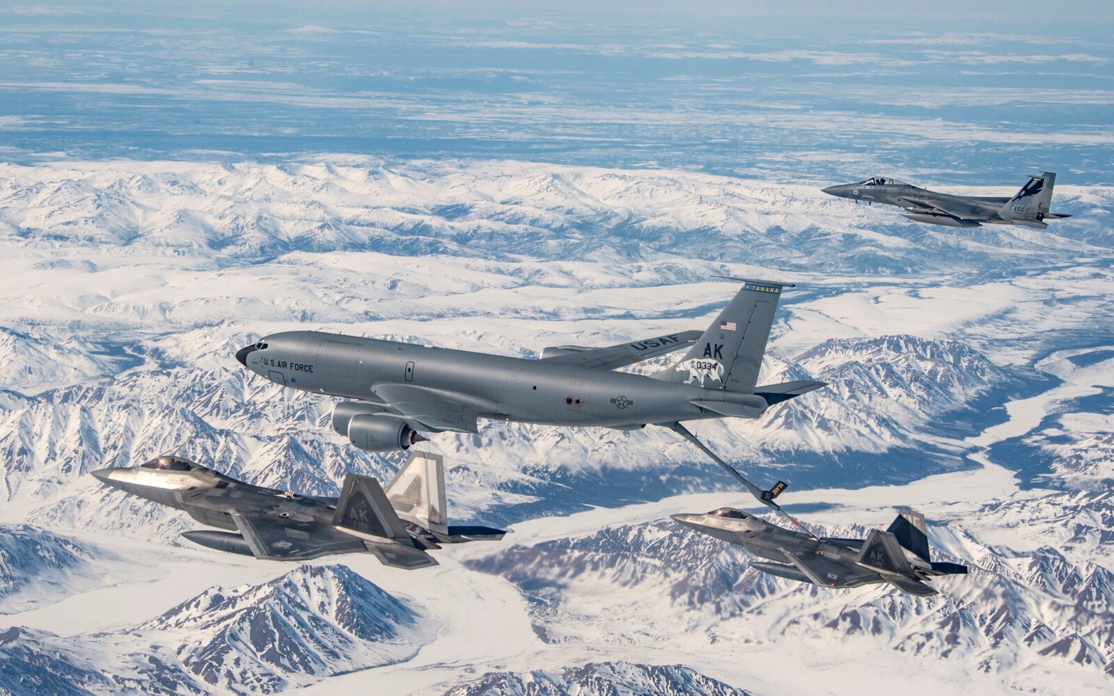 USAF Intercepts Russian Aircraft Amid Operation In Alaska   Jets Flying Over Alaska 1600x1000 