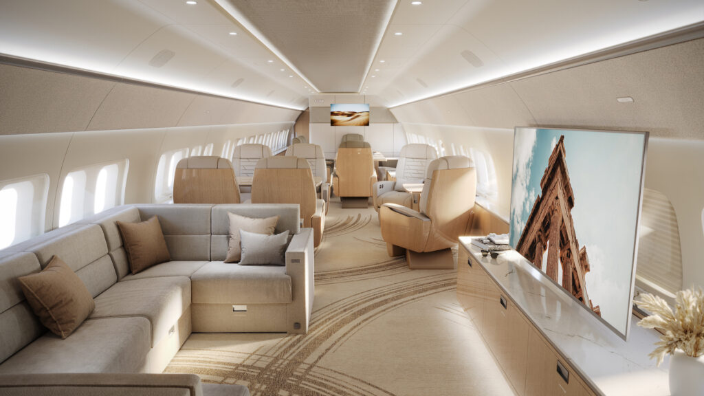 Boeing BBJ interiors